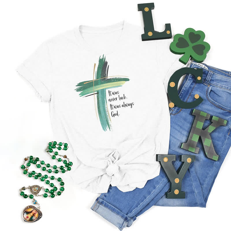 Christianartworkshop Empowerment Clover Glaube-inspiriertes T-Shirt - Weiß - 2XL - image 9