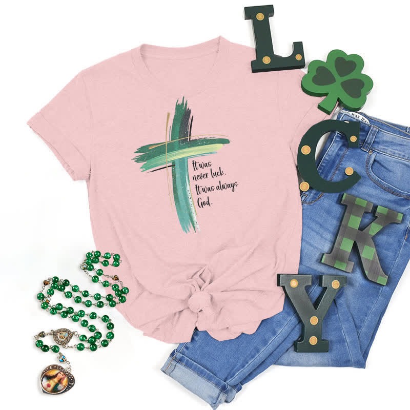Christianartworkshop Empowerment Clover Glaubensinspiriertes T-Shirt - Rosa - 2XL - image 26