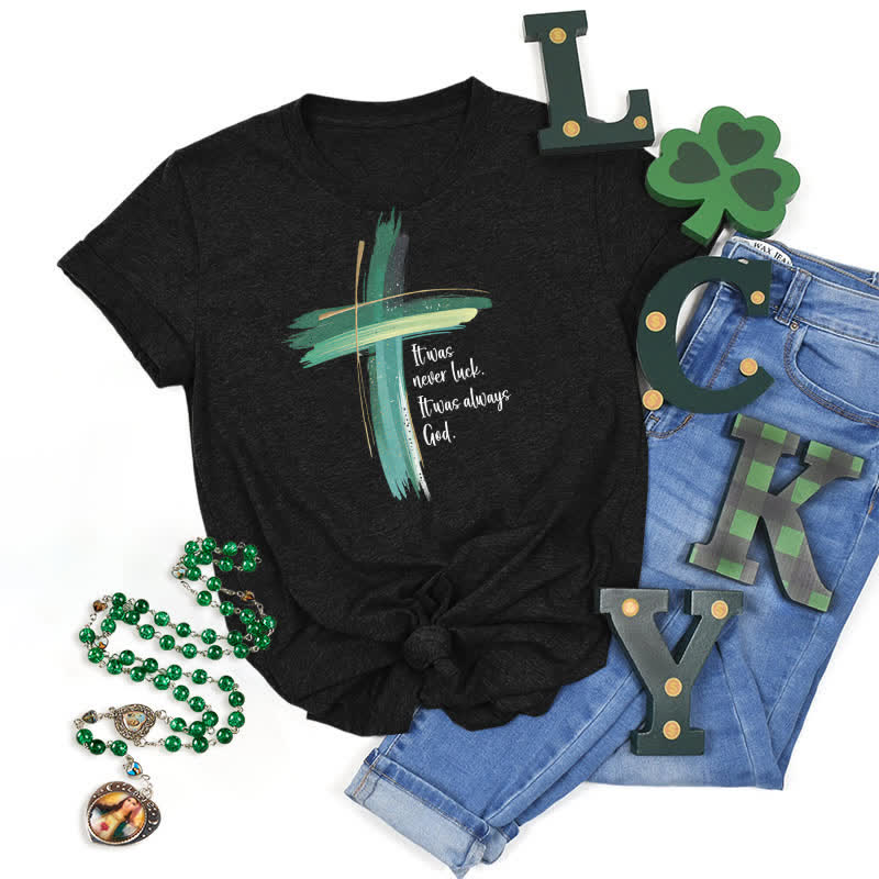 Christianartworkshop Empowerment Clover Glaubensinspiriertes T-Shirt - Schwarz - 2XL - image 23