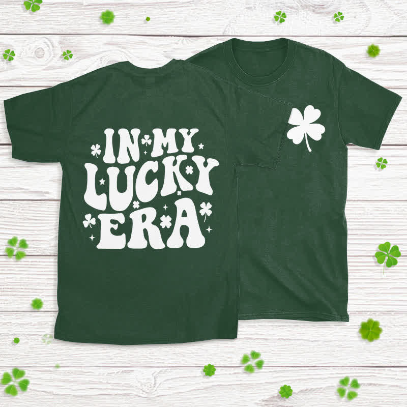 Christianartworkshop Lucky Charm Era Glaubensinspiriertes T-Shirt - Dunkelgrün - 2XL - image 8