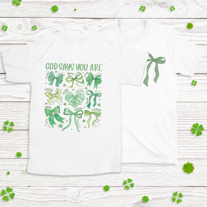 Christianartworkshop Threads of Faith Symbols of Blessing Glaubensinspiriertes T-Shirt