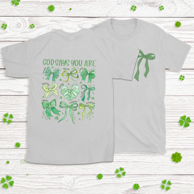 Christianartworkshop Threads of Faith Symbols of Blessing Glaubensinspiriertes T-Shirt - Grau - 2XL - image 25