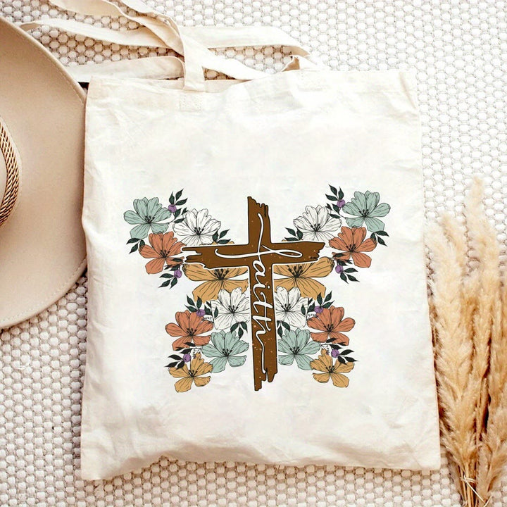 Christianartworkshop Blooming Faith Tote Tragetasche für Hoffnung und Inspiration