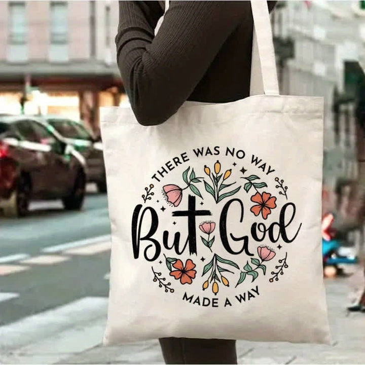 Christianartworkshop Blühen mit Glauben: Die „But God“-Tasche – Ein Symbol der Wunder