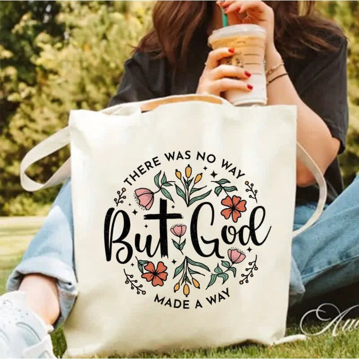 Christianartworkshop Blühen mit Glauben: Die „But God“-Tasche – Ein Symbol der Wunder