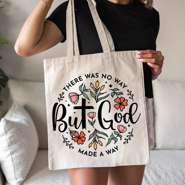 Christianartworkshop Blühen mit Glauben: Die „But God“-Tasche – Ein Symbol der Wunder