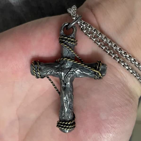 Christianartworkshop Exquisite Halskette mit Kruzifix- und Ankeranhänger, 925er Silber, zarter Stil - image 5