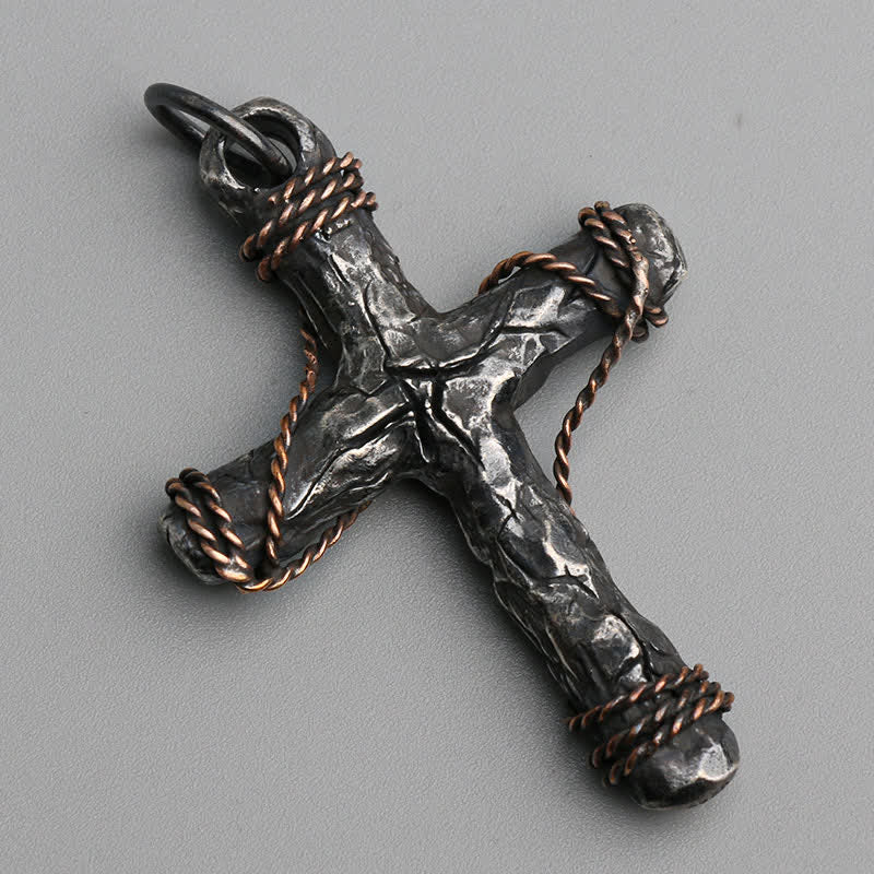 Christianartworkshop Exquisite Halskette mit Kruzifix- und Ankeranhänger, 925er Silber, zarter Stil - image 4