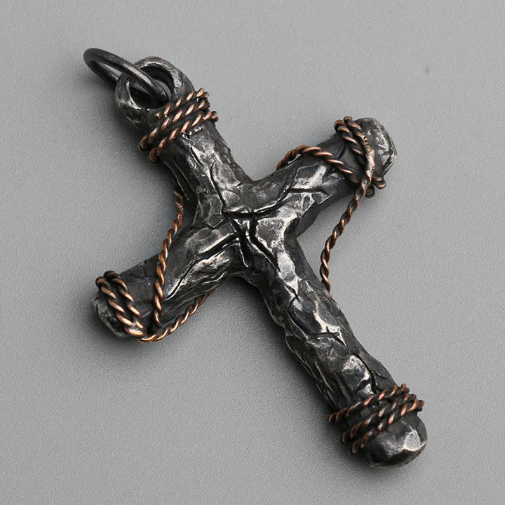 Christianartworkshop Exquisite Halskette mit Kruzifix- und Ankeranhänger, 925er Silber, zarter Stil - image 4