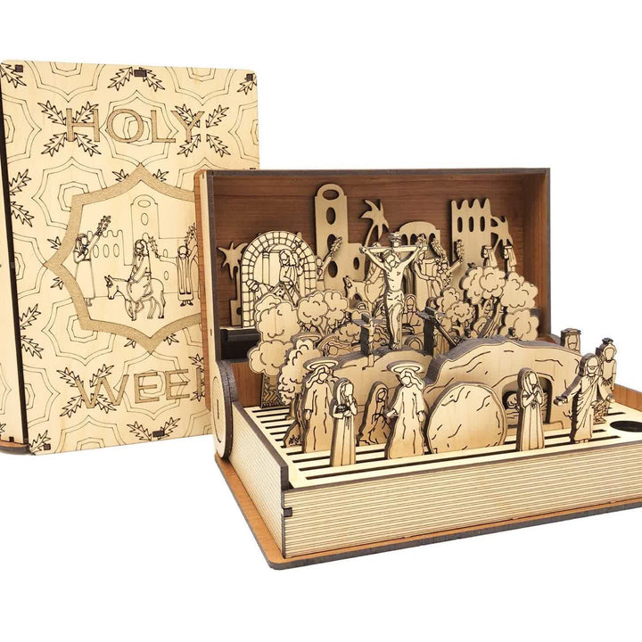 Christianartworkshop Holz-Osterpuzzle-Set „Das Leben Jesu“ – Eine Reise durch sein Leben
