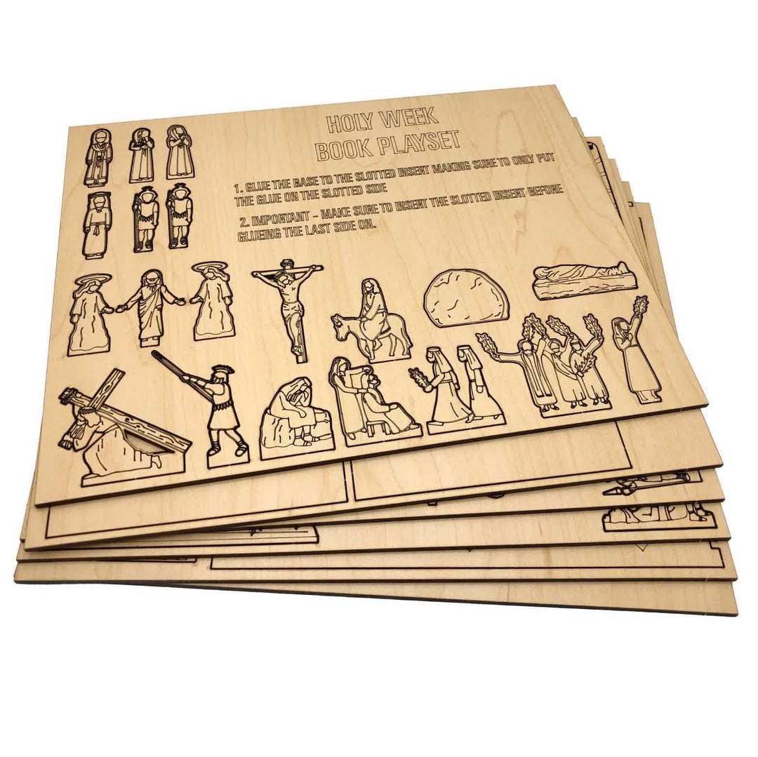 Christianartworkshop Holz-Osterpuzzle-Set „Das Leben Jesu“ – Eine Reise durch sein Leben