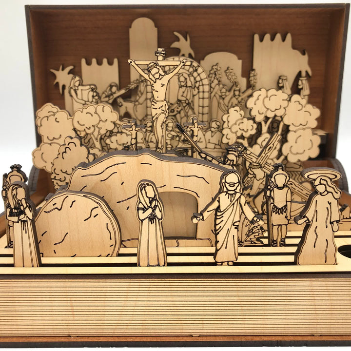 Christianartworkshop Holz-Osterpuzzle-Set „Das Leben Jesu“ – Eine Reise durch sein Leben