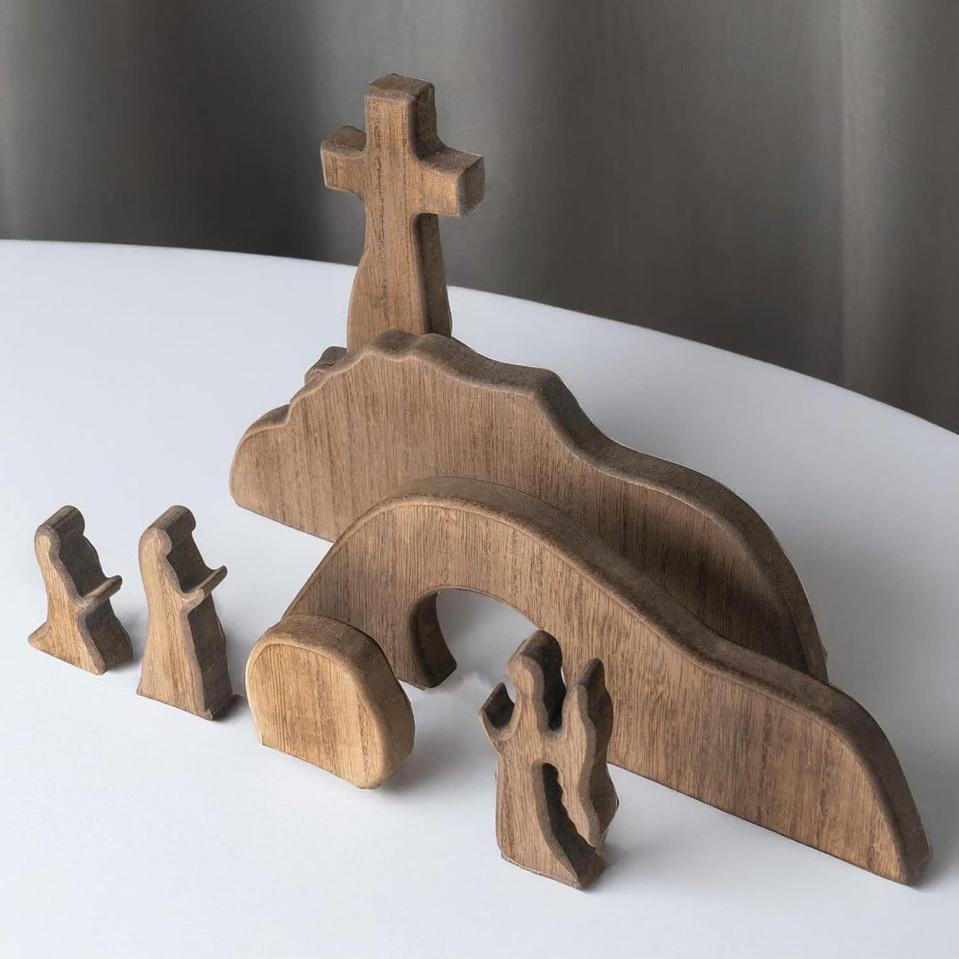 Christianartworkshop Oster-Ornament „Er ist auferstanden, das leere Grab“ – Feiern Sie den Geist der Auferstehung