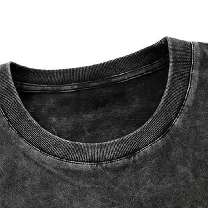 Christianartworkshop Yeshua "Er rettet" gewaschenes T-Shirt