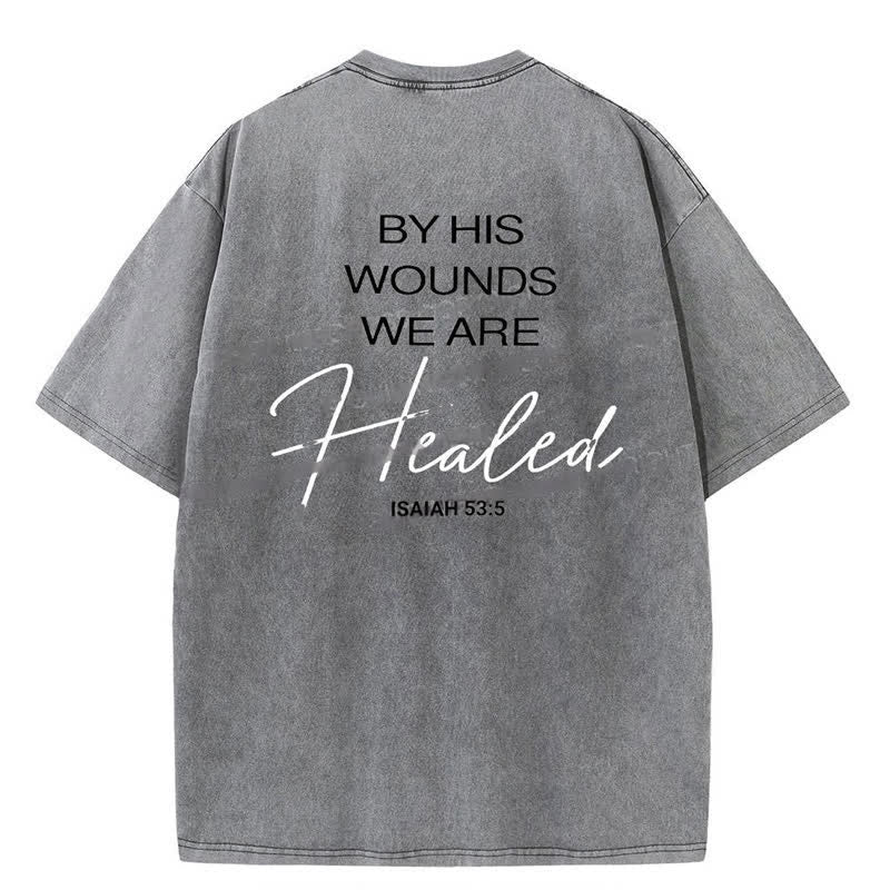 Christianartworkshop – T-Shirt „By His Wounds“
