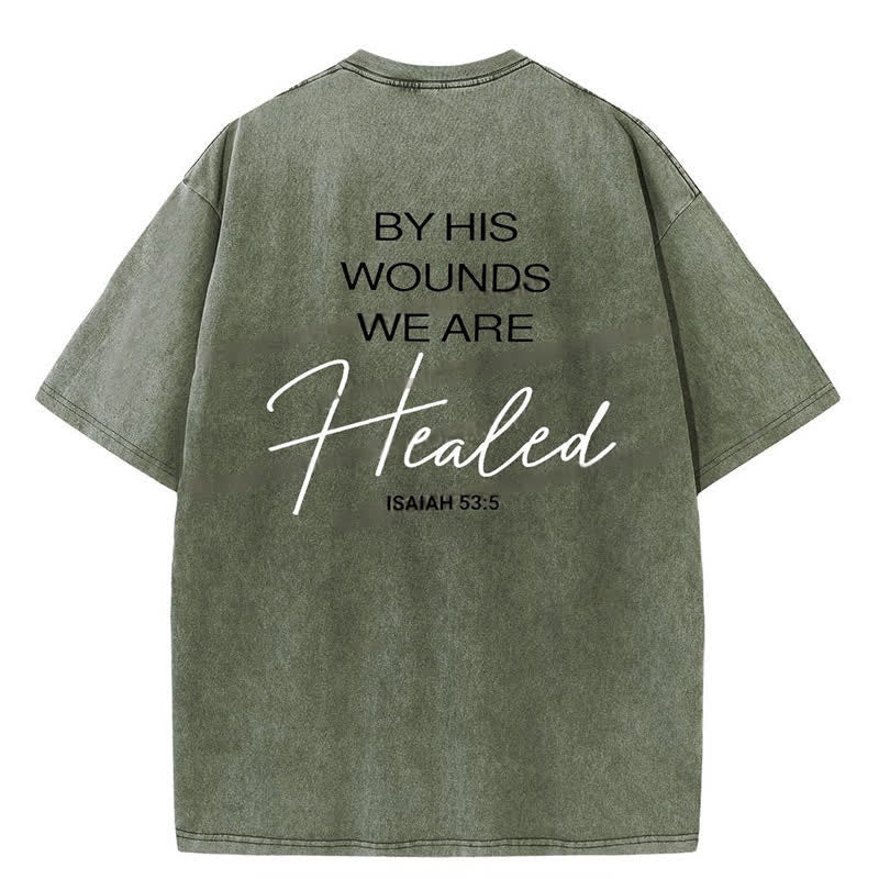 Christianartworkshop – T-Shirt „By His Wounds“
