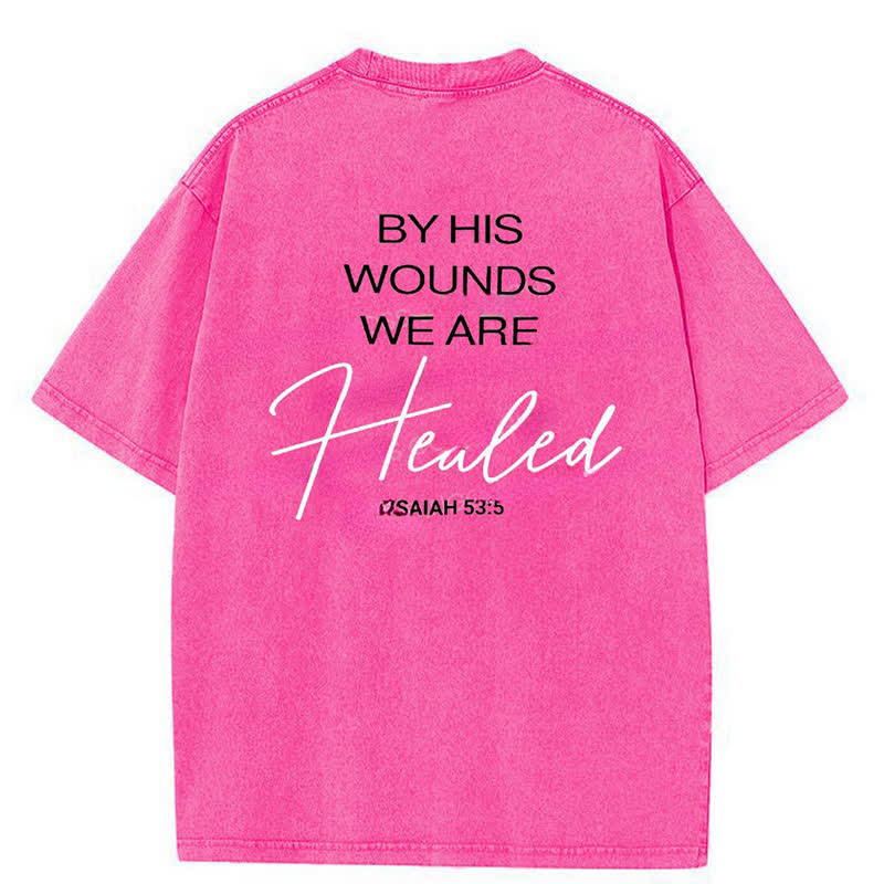 Christianartworkshop – T-Shirt „By His Wounds“