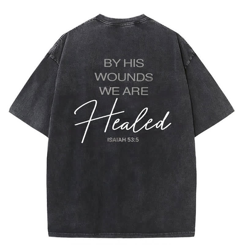 Christianartworkshop – T-Shirt „By His Wounds“