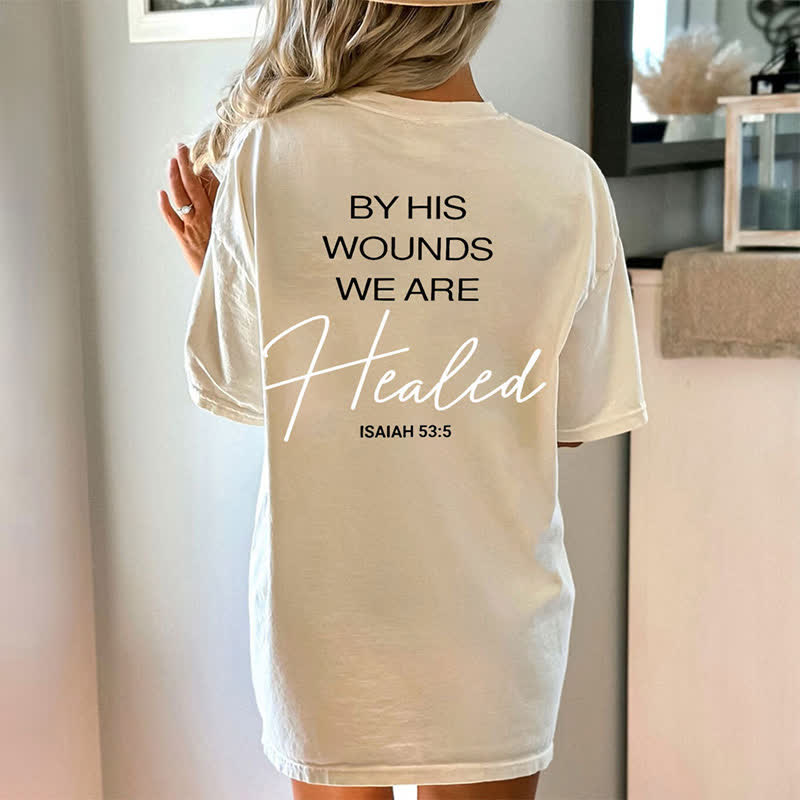 Christianartworkshop – T-Shirt „By His Wounds“