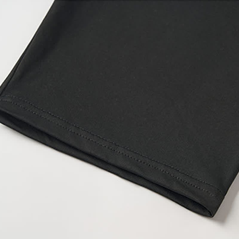 Christianartworkshop – Lockere schwarze Shorts mit Glaubenskreuz