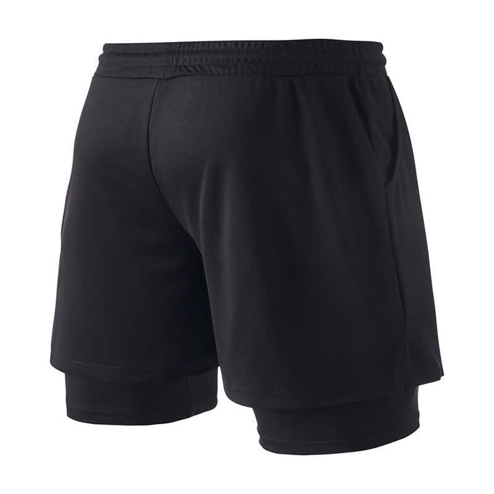 Christianartworkshop – Schwarze Sportshorts mit Tauben- und Kreuzmotiv