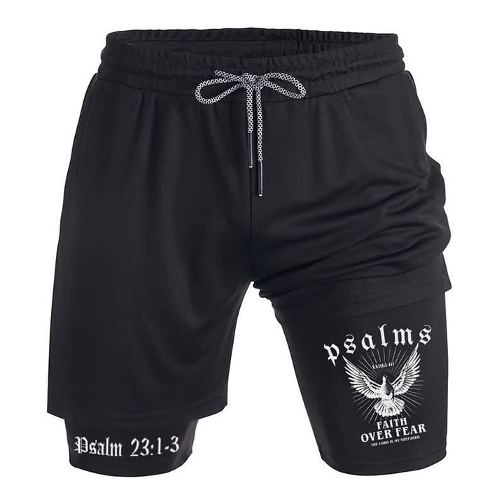 Christianartworkshop Glaube über Angst Schwarze inspirierende Shorts
