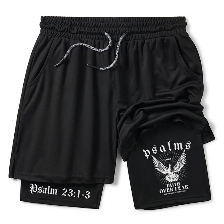 Christianartworkshop Glaube über Angst Schwarze inspirierende Shorts