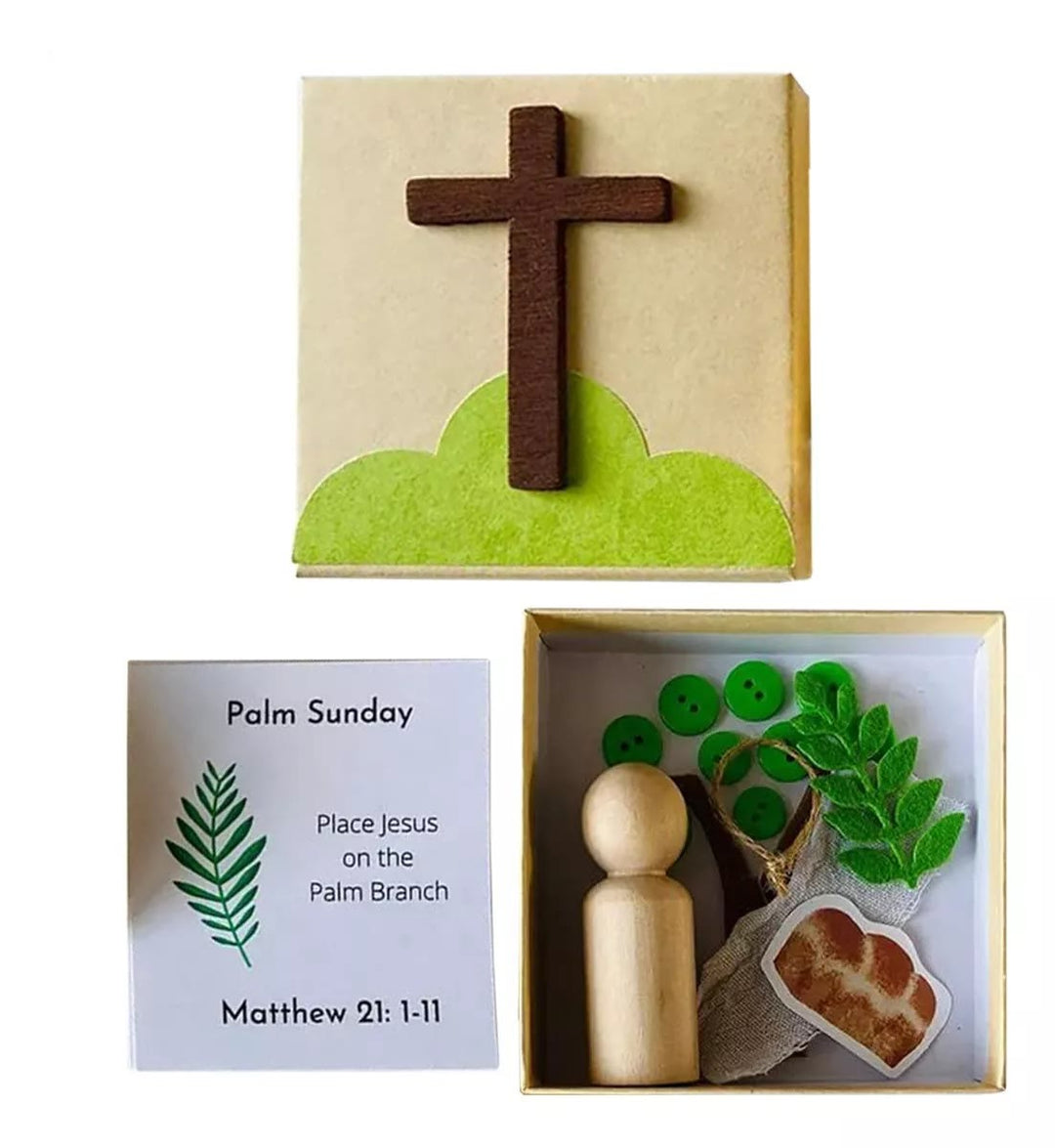 Christianartworkshop Oster-Box-Set Karwochen-Box: Auferstehungsspiel mit Ihrem Kind