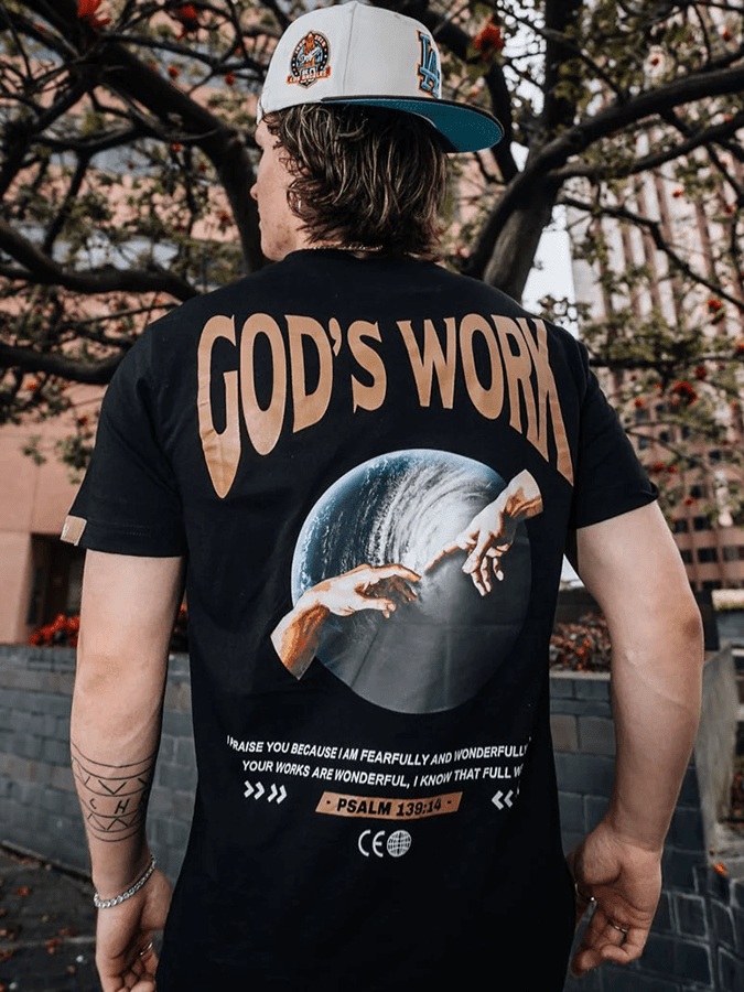 Christianartworkshop Gottes Werk.Psalm 139:14 Unisex Baumwoll-T-Shirt