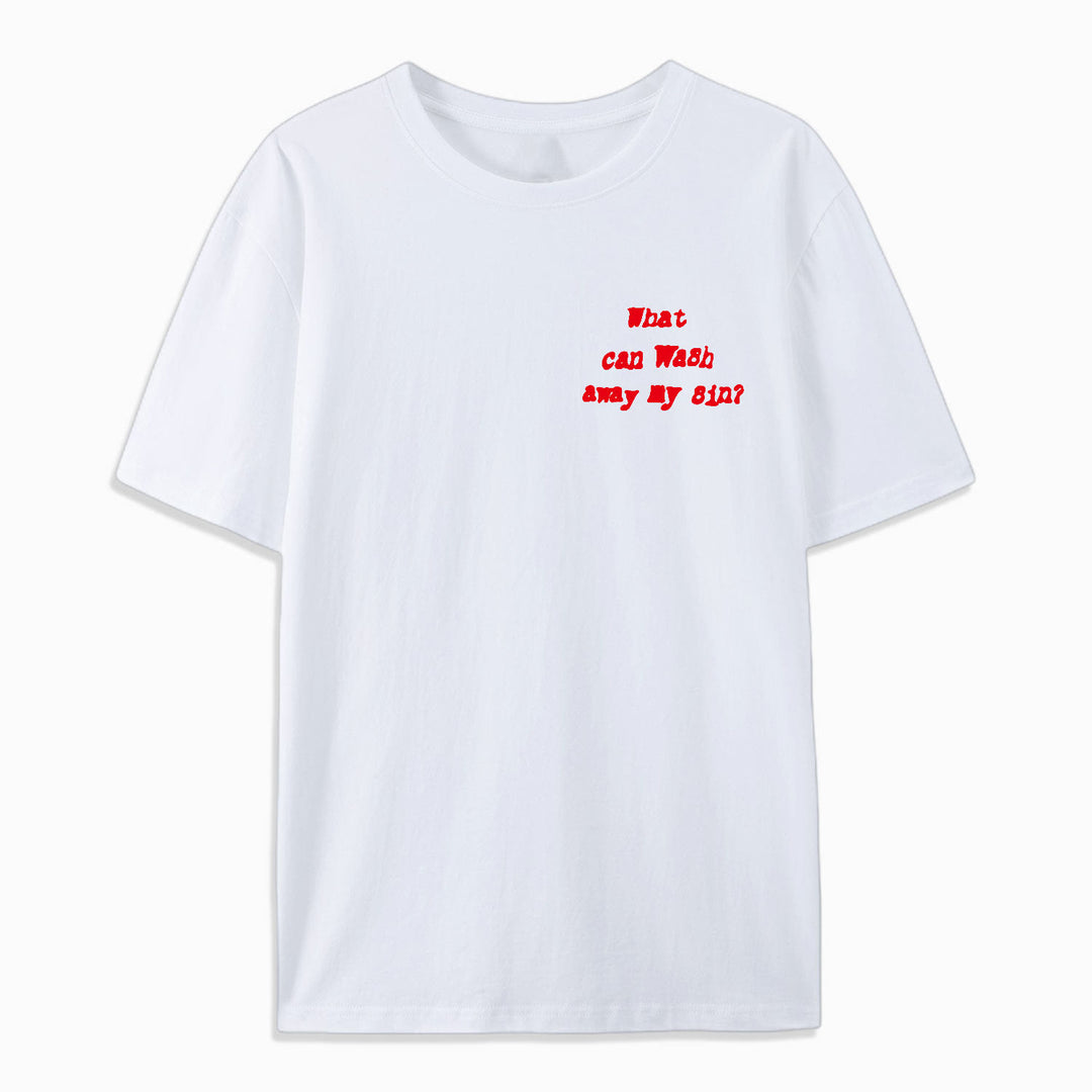 Christianartworkshop Baumwoll-T-Shirt „Nothing But Blood Of Jesus“