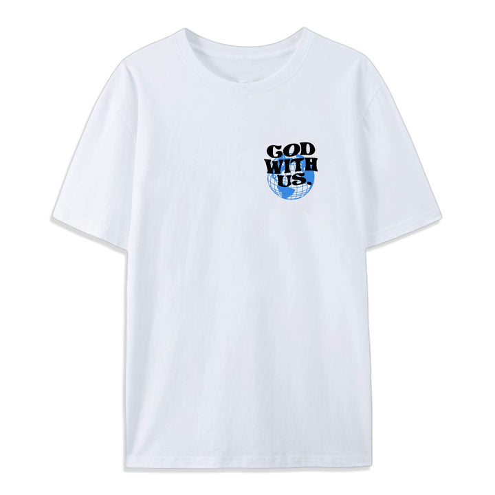 Christianartworkshop T-Shirt aus Baumwolle mit Aufschrift „Gott mit uns“