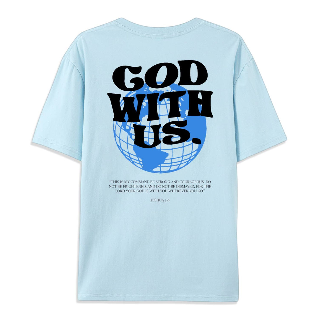 Christianartworkshop T-Shirt aus Baumwolle mit Aufschrift „Gott mit uns“ - image 16