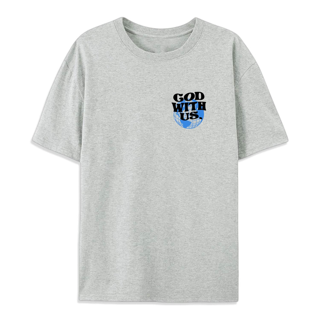 Christianartworkshop T-Shirt aus Baumwolle mit Aufschrift „Gott mit uns“