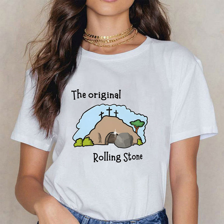Christianartworkshop Das Original Rolling Stone Christliches T-Shirt