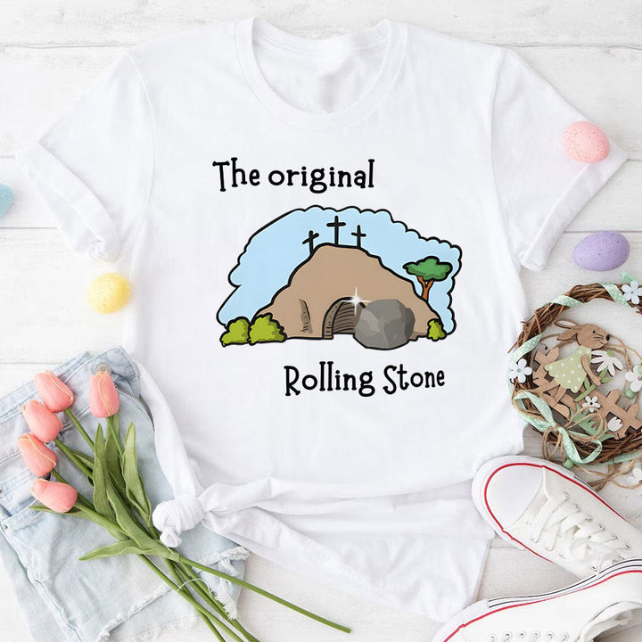 Christianartworkshop Das Original Rolling Stone Christliches T-Shirt