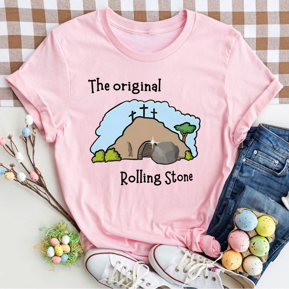 Christianartworkshop Das Original Rolling Stone Christliches T-Shirt