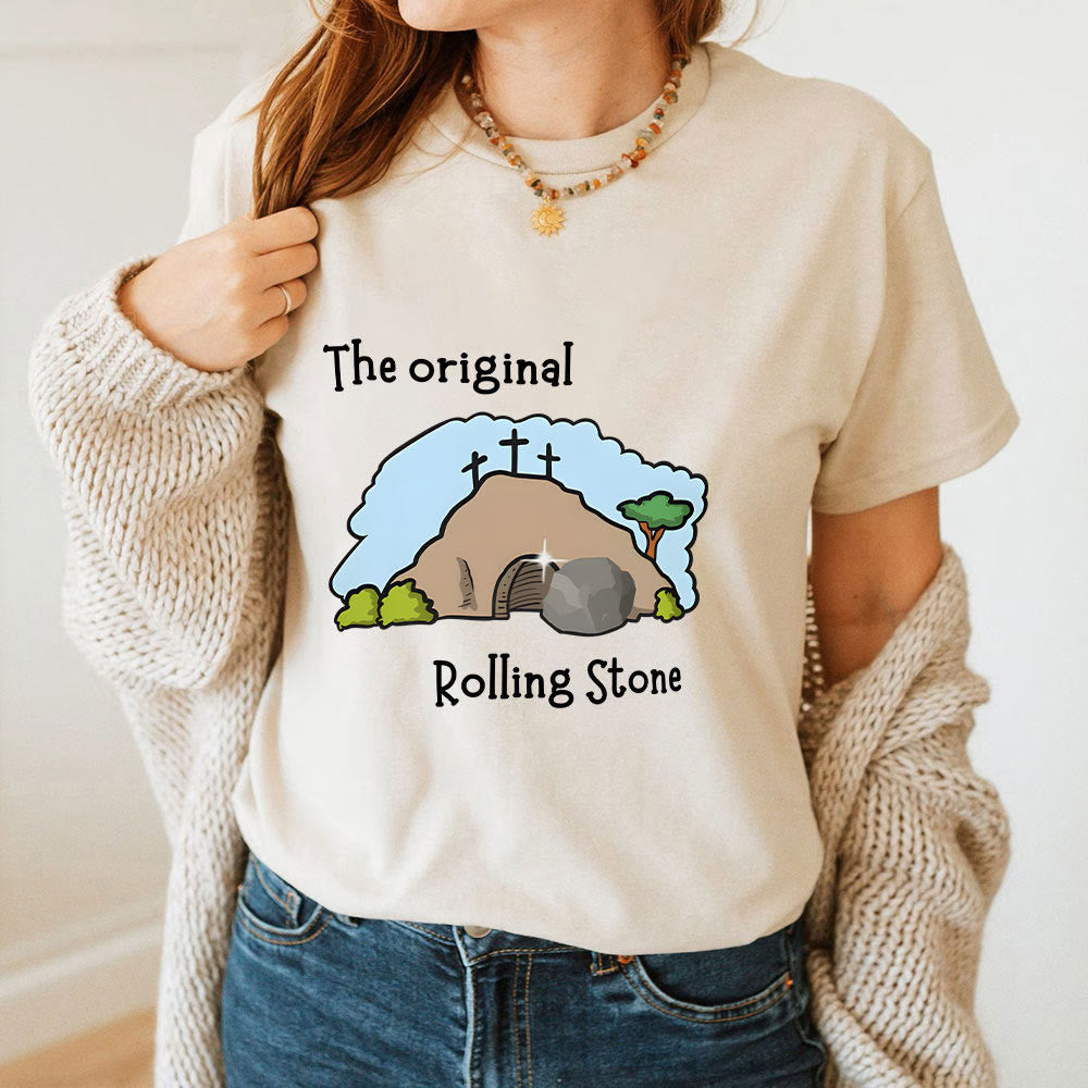 Christianartworkshop Das Original Rolling Stone Christliches T-Shirt