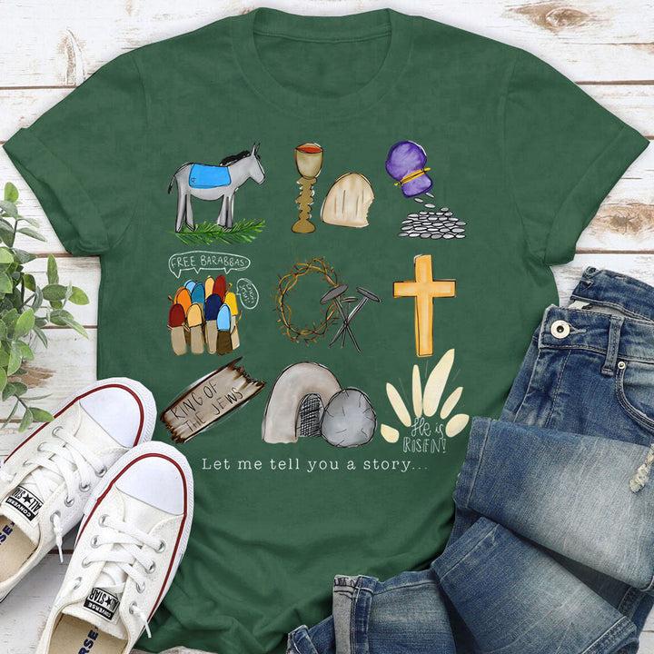 Christianartworkshop T-Shirt „Lass mich dir eine Geschichte erzählen“