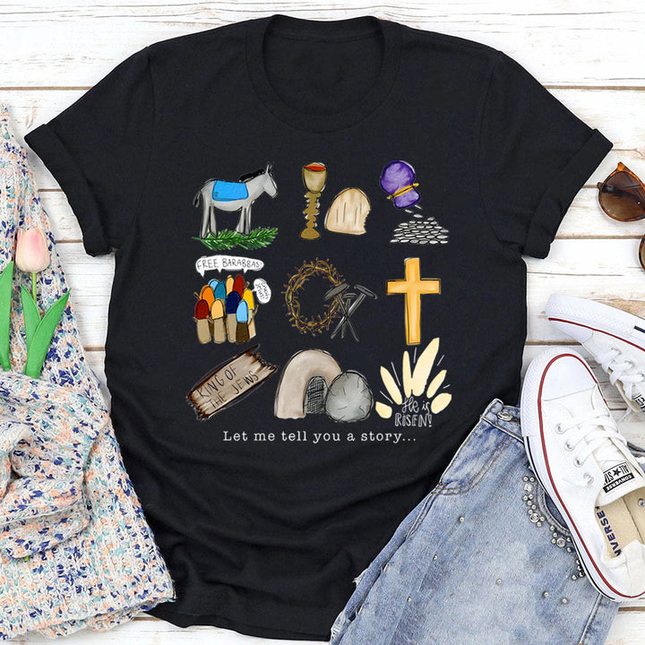 Christianartworkshop T-Shirt „Lass mich dir eine Geschichte erzählen“