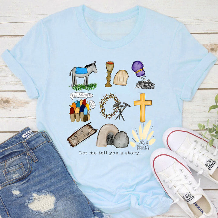 Christianartworkshop T-Shirt „Lass mich dir eine Geschichte erzählen“