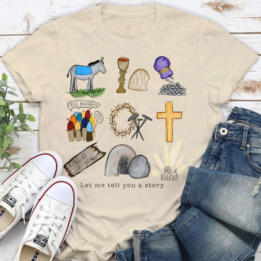 Christianartworkshop T-Shirt „Lass mich dir eine Geschichte erzählen“