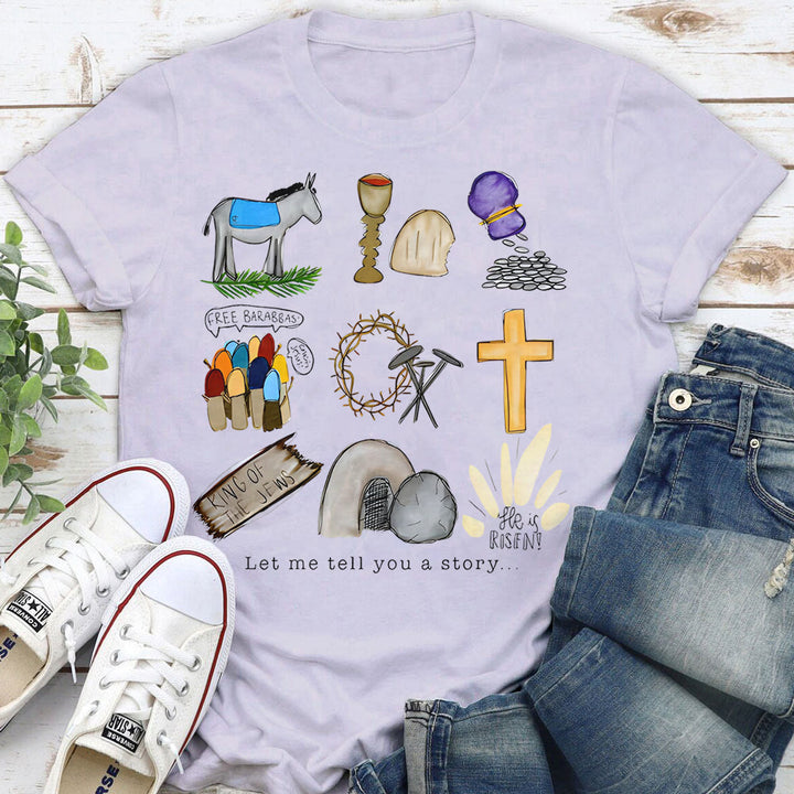 Christianartworkshop T-Shirt „Lass mich dir eine Geschichte erzählen“