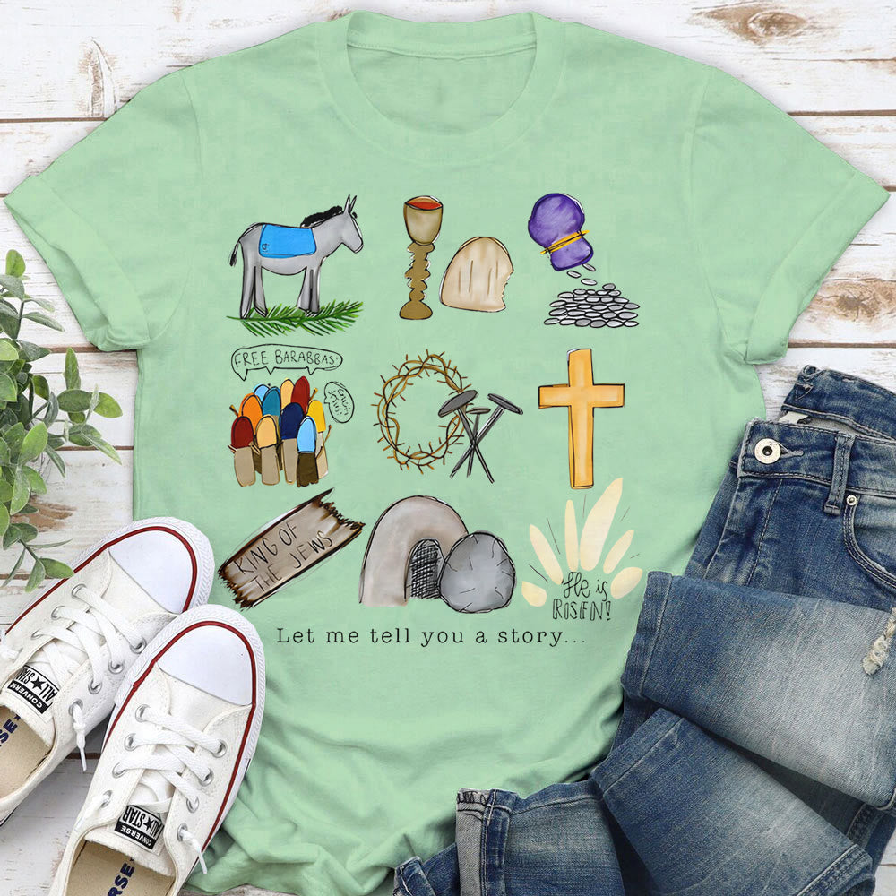 Christianartworkshop T-Shirt „Lass mich dir eine Geschichte erzählen“