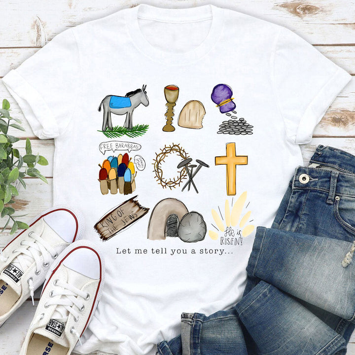 Christianartworkshop T-Shirt „Lass mich dir eine Geschichte erzählen“