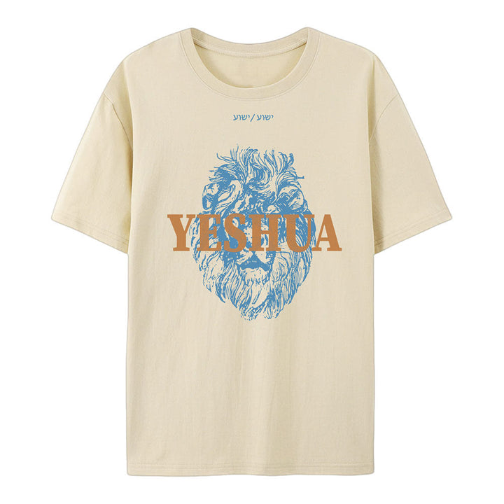 Christianartworkshop Yeshua Baumwoll-T-Shirt - Beige - 2XL - image 3