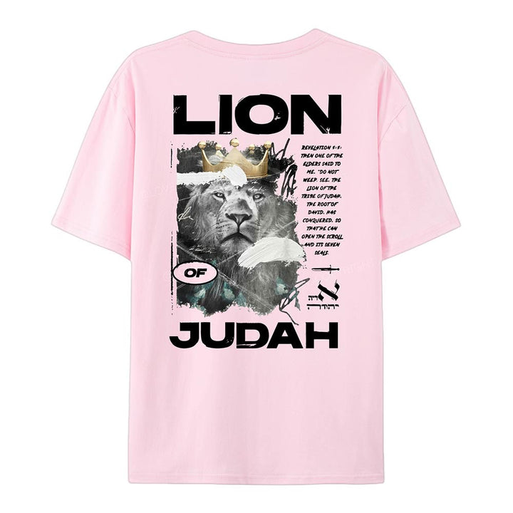 Christianartworkshop T-Shirt aus Baumwolle mit Löwe von Juda