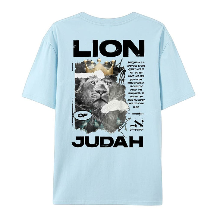 Christianartworkshop T-Shirt aus Baumwolle mit Löwe von Juda