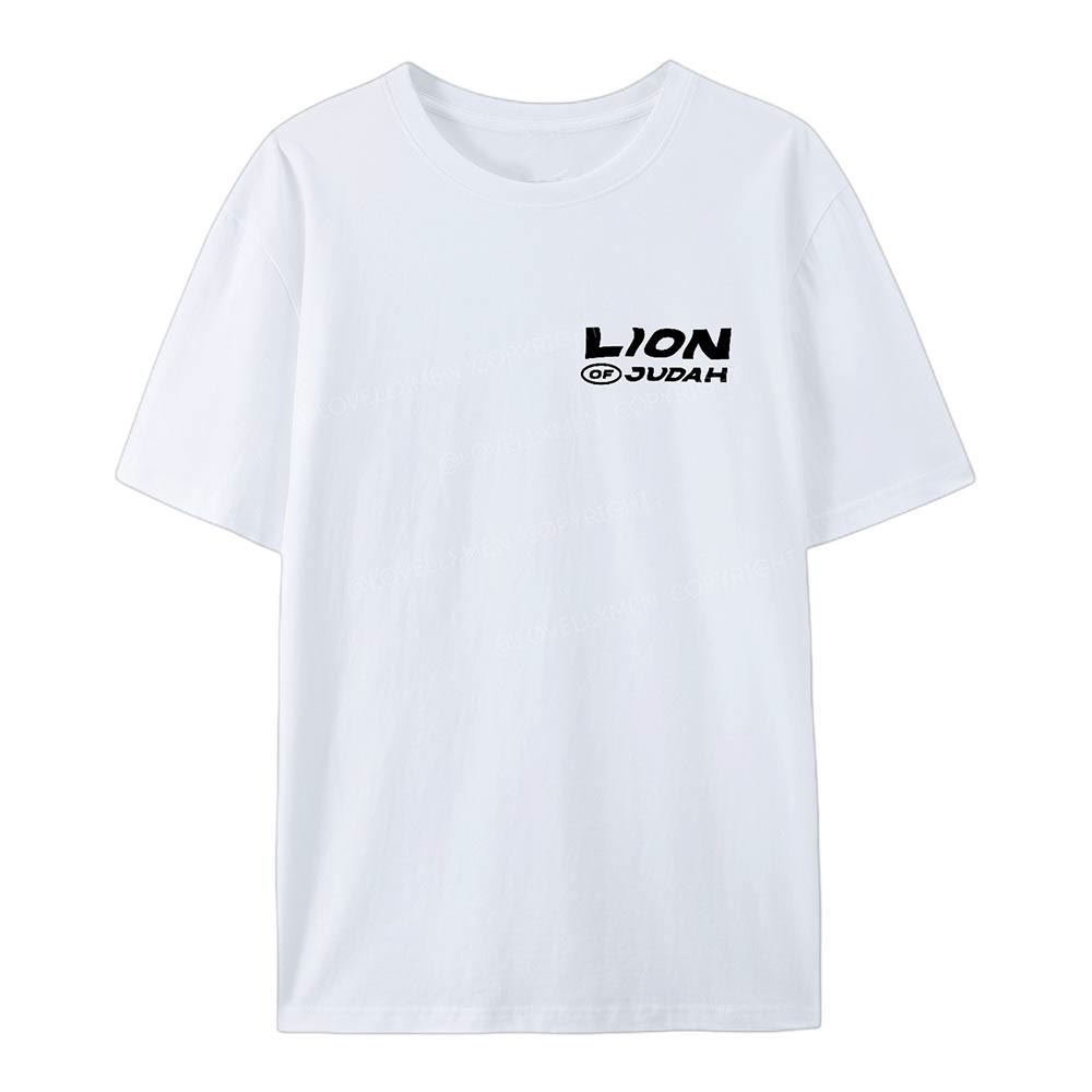 Christianartworkshop T-Shirt aus Baumwolle mit Löwe von Juda