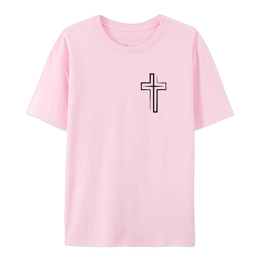 Christianartworkshop „Saved By The Lord“ Baumwoll-T-Shirt - image 17