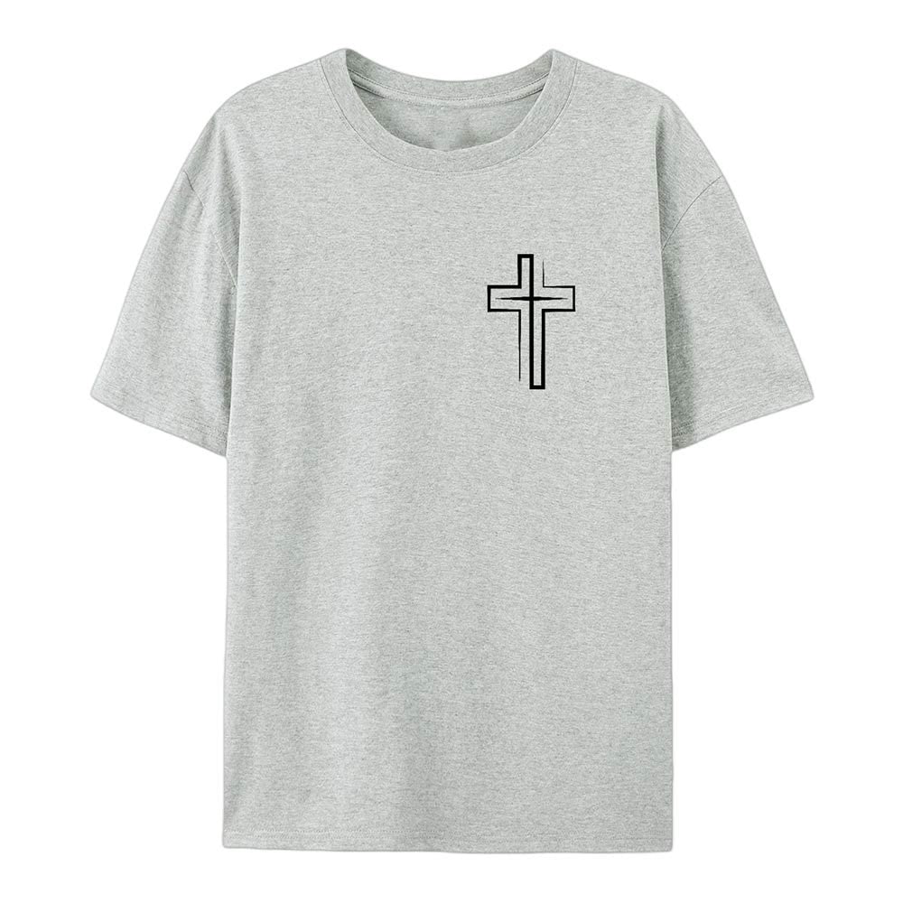 Christianartworkshop „Saved By The Lord“ Baumwoll-T-Shirt - image 23